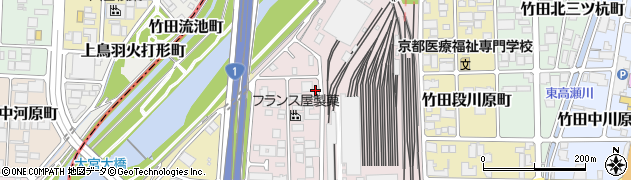 京都府京都市伏見区竹田西段川原町74周辺の地図