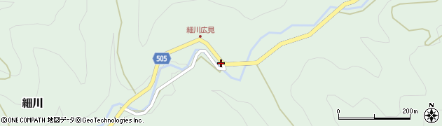 愛知県新城市細川広見周辺の地図