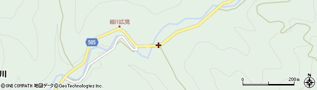 愛知県新城市細川（上ノ平）周辺の地図