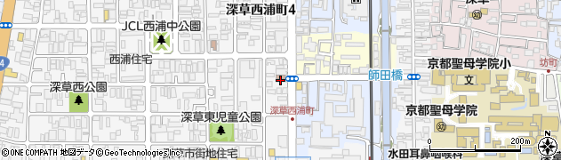 京都市　深草中部地域包括支援センター周辺の地図