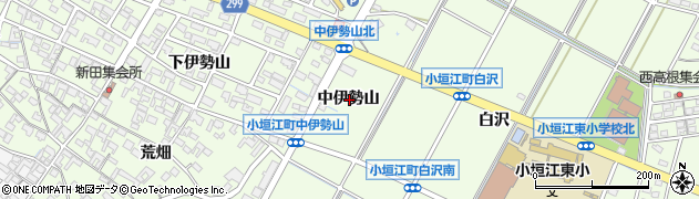 愛知県刈谷市小垣江町中伊勢山周辺の地図