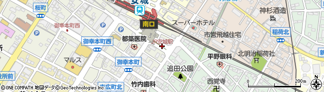 JR安城駅周辺の地図