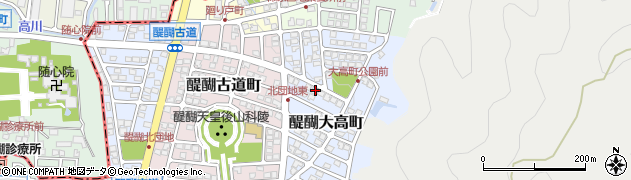 京都府京都市伏見区醍醐大高町5周辺の地図
