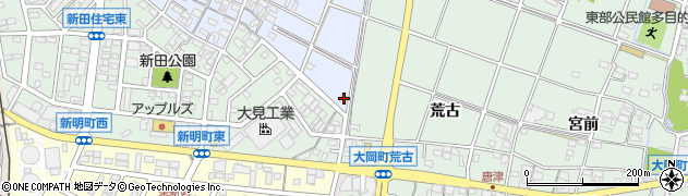 愛知県安城市新田町郷東159周辺の地図