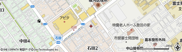 静岡銀行登呂支店周辺の地図