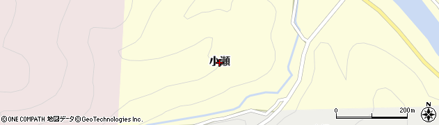 岡山県美咲町（久米郡）小瀬周辺の地図