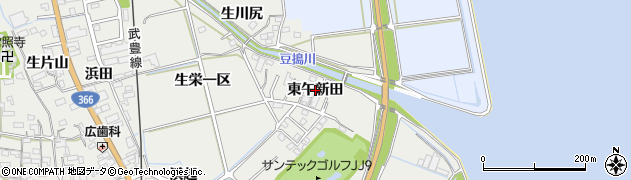 愛知県東浦町（知多郡）生路（東午新田）周辺の地図