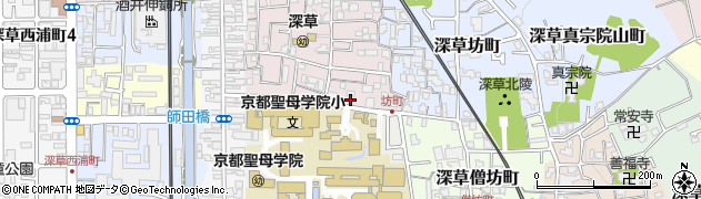 京都府京都市伏見区深草西出町7周辺の地図