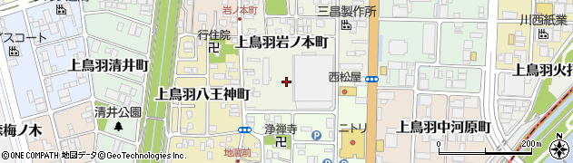 京都府京都市南区上鳥羽岩ノ本町周辺の地図