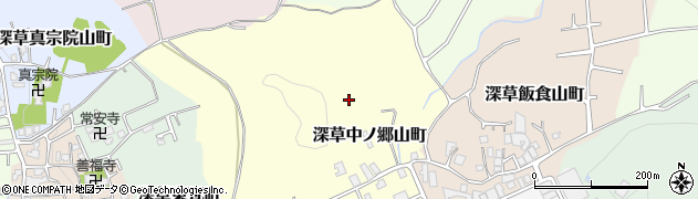 京都府京都市伏見区深草中ノ郷山町周辺の地図
