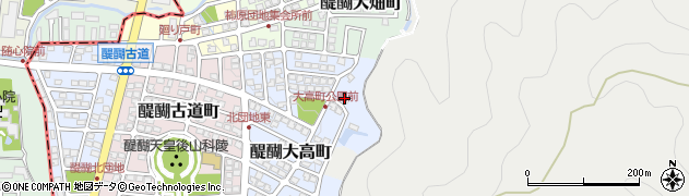 京都府京都市伏見区醍醐大高町21周辺の地図