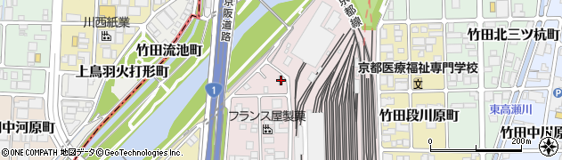 京都府京都市伏見区竹田西段川原町40周辺の地図