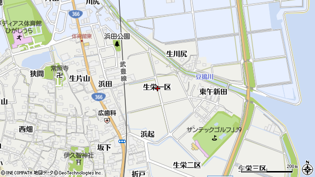 〒470-2104 愛知県知多郡東浦町生路の地図