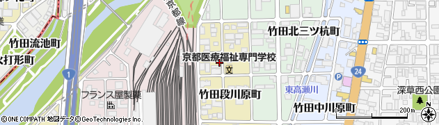 京都府京都市伏見区竹田段川原町187周辺の地図
