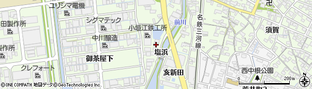 愛知県刈谷市小垣江町塩浜周辺の地図