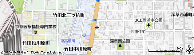 トヨタレンタリース京都伏見竹田店周辺の地図