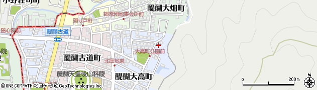 京都府京都市伏見区醍醐大高町19周辺の地図