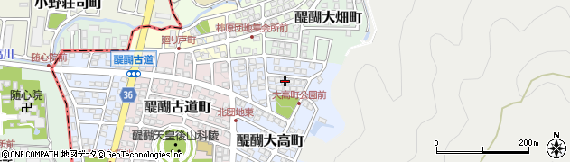 京都府京都市伏見区醍醐大高町9周辺の地図