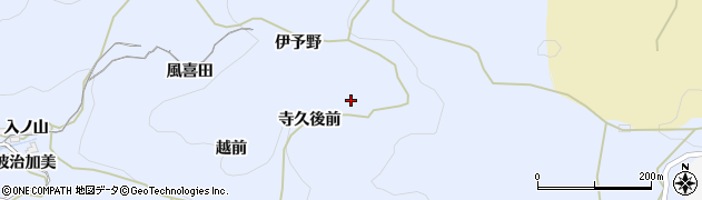 愛知県岡崎市才栗町（寺久後前）周辺の地図