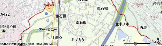 愛知県阿久比町（知多郡）白沢（南石根）周辺の地図