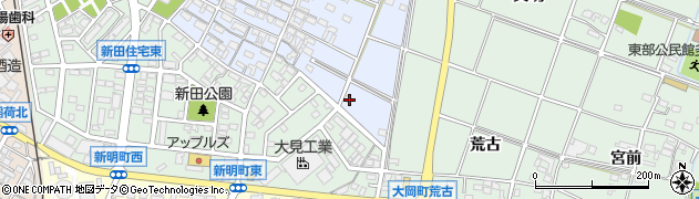 愛知県安城市新田町郷東162周辺の地図
