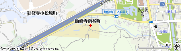 京都府京都市山科区勧修寺南谷町周辺の地図