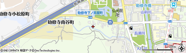 京都府京都市山科区勧修寺下ノ茶屋町周辺の地図