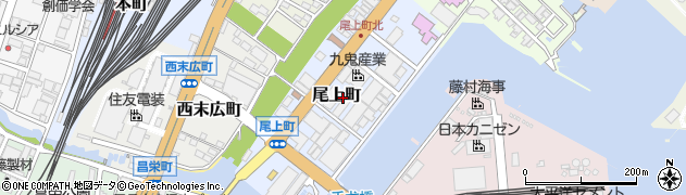三重県四日市市尾上町周辺の地図