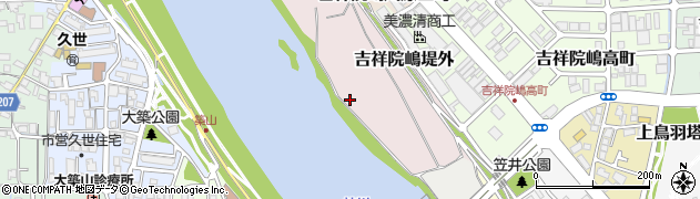 京都府京都市南区吉祥院嶋堤外周辺の地図