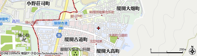 京都府京都市伏見区醍醐大高町6周辺の地図