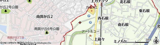 愛知県阿久比町（知多郡）白沢（カナクソ）周辺の地図