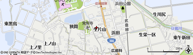 愛知県東浦町（知多郡）生路（生片山）周辺の地図