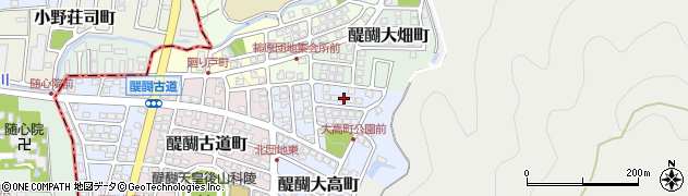 京都府京都市伏見区醍醐大高町8周辺の地図