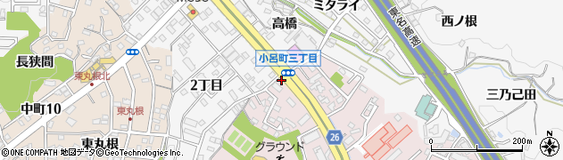 小呂町３周辺の地図
