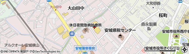 ドミー安城横山店大嶽クリーニング周辺の地図