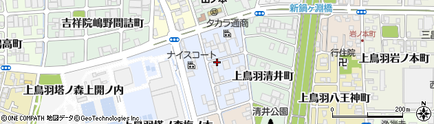 京都府京都市南区上鳥羽金仏町周辺の地図
