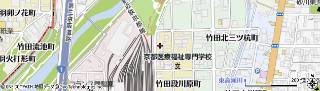 京都府京都市伏見区竹田段川原町155周辺の地図