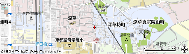 京都府京都市伏見区深草西出町15周辺の地図