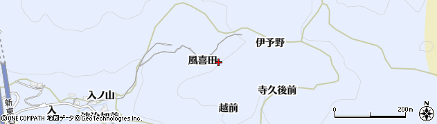 愛知県岡崎市才栗町（風喜田）周辺の地図