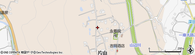 大阪府能勢町（豊能郡）片山周辺の地図