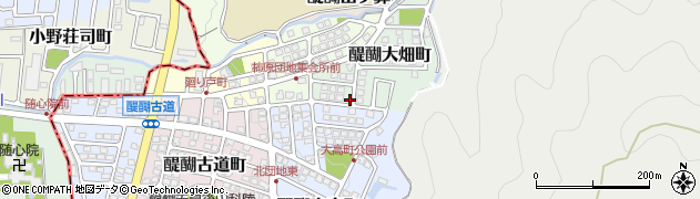 京都府京都市伏見区醍醐大畑町185周辺の地図
