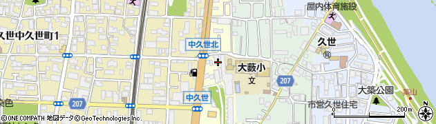 京都府京都市南区久世中久町周辺の地図