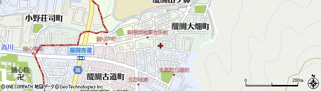 京都府京都市伏見区醍醐大畑町191周辺の地図