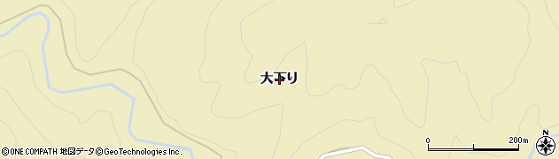 兵庫県佐用郡佐用町大下り周辺の地図