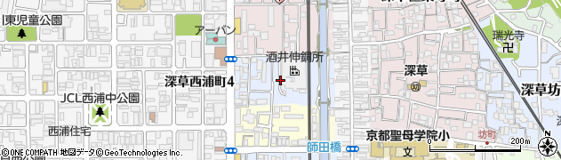京都府京都市伏見区深草町通町周辺の地図