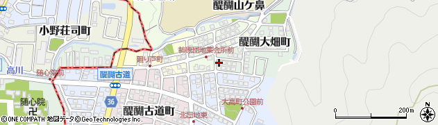 京都府京都市伏見区醍醐大畑町175周辺の地図