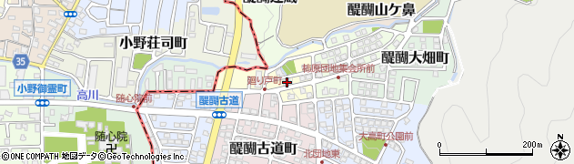 京都府京都市伏見区醍醐廻り戸町73周辺の地図