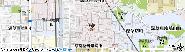 京都府京都市伏見区深草西出町68周辺の地図