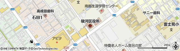 静岡県静岡市駿河区周辺の地図