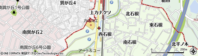 愛知県知多郡阿久比町白沢下カナクソ13周辺の地図